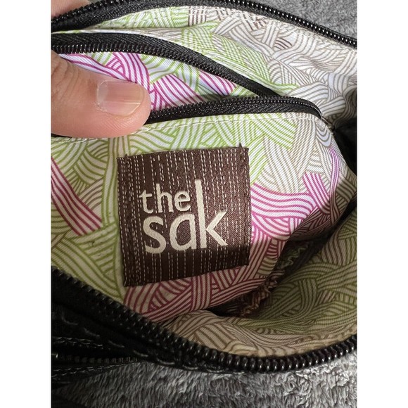 The Sak Black Leather Medium Shoulder Handbag Purse - Picture 6 of 9